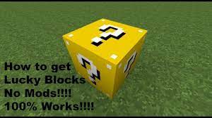 The lucky block mod adds just one block, yet over one hundred possibilities to minecraft! Minecraft How To Get Lucky Blocks No Mods Only One Command Youtube