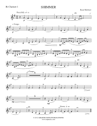 One moves up, and the other moves down. Eighth Note Publications Shimmer