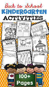 First Days Of Kindergarten Distance Learning Packet Option Fun Kindergarten Worksheets Kindergarten First Day Kindergarten Activities