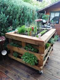 Jetzt Voll Bepflanzt In 2020 Garten Hochbeet Paletten Garten Hinterhof Garten
