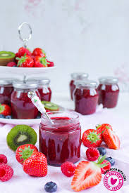 Erdbeer Himbeer Kiwi Konfiture Sommergluck Marmelade Rezept Himbeeren Himbeermarmelade Rezepte