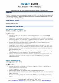 cleaning housekeeping resume examples