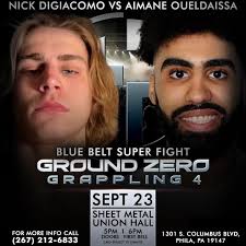 Aimane Oueldaissa meets Nick Digiacomo in the Blue Belt Division at Ground  Zero 4! #bjj #grappling