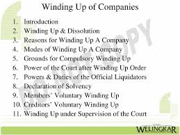 Insolvency (winding up) rules, 2018. Winding Up Of Companies Pdf Free Download