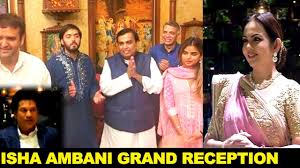 Today, we will tell you about one of the most expensive wedding ceremonies in india and it is of none other than of ambani's daughter isha ambani. Mukesh Ambani Daughter Isha Ambani Grand Reception Youtube