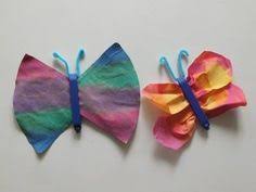 Basteln Mit Filtertuten Ein Schmetterling Filtertuten Basteln Basteln Basteln Fruhling Kinder
