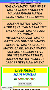 Explicit Kalyan Result Chart Final Ank Matka Kalyan Ratan