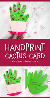 We've got a list of 20 free printable mother's day cards for kids to make for mama and grandma! Handprint Cactus Diy Mother S Day Card