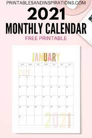 List Of Free Printable 2021 Calendar Pdf Printables And Inspirations Printable Calendar Template Free Printable Calendar Printable Calendar Design