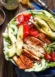 Grilled Chicken Salad With Avocado And Feta Recipe Grilled Chicken Recipes Grilled Chicken Salad Grilled Chicken Salad Recipe