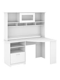 Get free shipping on qualified white desks or buy online pick up in store today in the furniture department. Bush Furniture Cabot Corner Desk With Hutch 60 W White Standard Delivery Office Depot