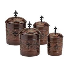 Maybe you would like to learn more about one of these? Old Dutch Versailles Canister With Fresh Seal Covers 4 Piece 730 The Home Depot