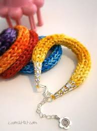 Please feel free to use this tutorial for your own projects. Knit Friendship Bracelet Knit Bracelet Loom Knitting Loom Knitting Projects
