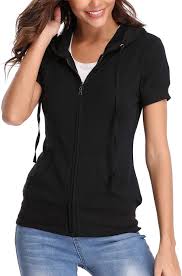 Maybe you would like to learn more about one of these? Miss Moly Short Sleeves Jackets For Women Basic Hoodie Zip Up Sweatshirt Coat Jogging Suits At Amazon Women S Clothing Store