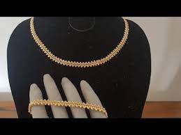 2 Altin Zincir Kolye Bileklik Yapimi Gold Necklace Bracelet Youtube Boncuk Suslu Takilar Bileklik Kolyeler