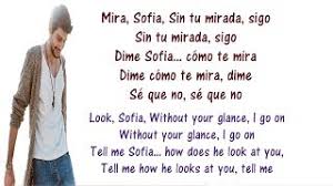 Download and listen online loca by álvaro soler. Alvaro Soler Sofia Lyrics English And Spanish Tranlsation Meaning Letras En Ingles Youtube