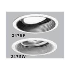 White recessed ceiling light trim with regressed adjustable eyeball. Cooper Lighting Solutions 2475w Recessed Lighting Trims Eesco