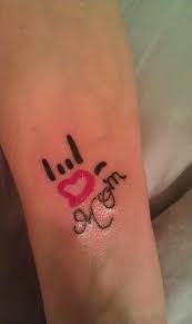 My Heart Sign Mom Tattoo In Honor Of My Mom Who Was Deaf And Passed A Few Years Ago This Is What We Would Al Sign Language Tattoo Tattoos Love Yourself