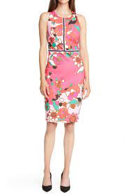 Baker by ted baker burgundy floral frill dress. Ted Baker London Marloww Pinata Floral Sheath Dress Nordstrom Rack