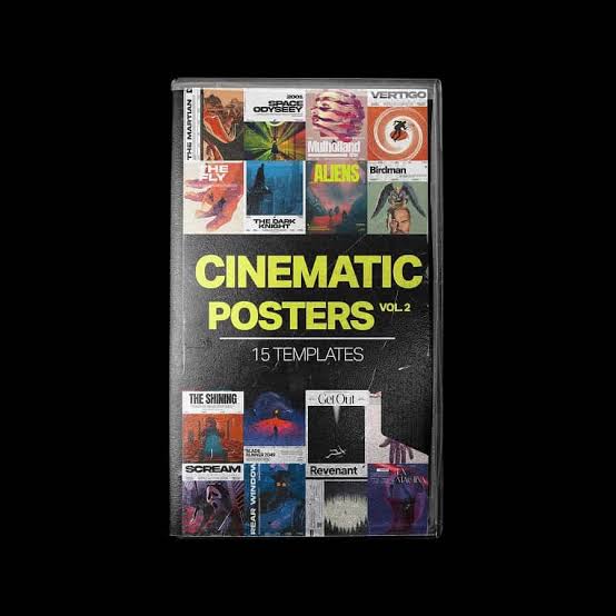 Cinematic Social Media Poster Templates Vol 2