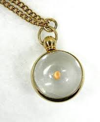 A perfect reminder to wear around your neck! Vintage Lucite Mustard Seed Necklace Globe With By 3sisterzjewelry 15 00 Mustard Seed Necklace Vintage Lucite Necklace
