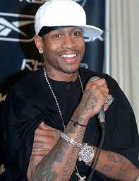 Allen Iverson Is The Biggest American Basketball Player In The World Allen Allen Iverson Allen Iverson Tattoos Beautiful Men