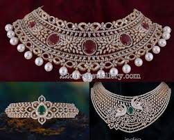Diamond Chokers From Satyanarayana Jewellers Jpg 700 560 Diamond Wedding Jewelry Diamond Diamond Jewlery