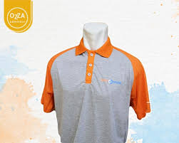 Baju olah raga berkerah merah kombinasi kuning : Kaos Polo Jogja Bikin Polo Shirt Siap Bordir Ozza Konveksi Jogja