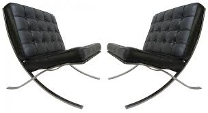 The barcelona chair was designed for the german pavilion, germany's exhibition for the barcelona world fair of 1929. Three Mies Van Der Rohe Barcelona Chairs Modernism