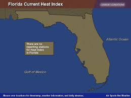 florida heat index map air sports net