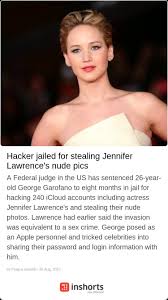 inshorts on X: Hacker jailed for stealing Jennifer Lawrences nude pics  Follow Inshorts, Indias Highest Rated News app for all the Latest Updates  t.coBdr8j3rktt  X