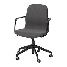 Langfjall Drehstuhl Mit Armlehnen Gunnared Dunkelgrau Schwarz Ikea Deutschland Swivel Chair Office Chair Conference Chairs