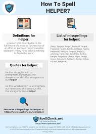 How To Spell Helper And How To Misspell It Too Spellcheck Net