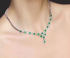 Classic Natural Emerald Necklace Royal Style World Famous Gem Good Quality Low Price 925 Silver Pendants Aliexpress