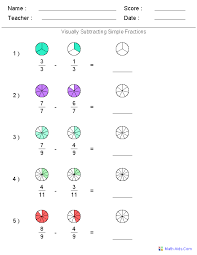 We have a nice variety of high quality, printable worksheets that are perfect for teaching children the basics of fractions. Fractions Worksheets Printable Fractions Worksheets For Teachers