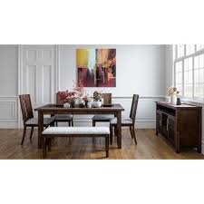 Server features contemporary rectilinear design. Urban Icon Dining Room Set W Bench Merlot Jofran Furniture Furniture Cart