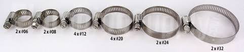 Marine Grade All Stainless Steel Hose Clamps