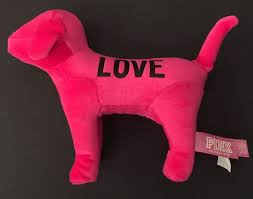 Victoria S Secret Love Pink Dog Plush Stuffed Animal Collectible Vs Toy Puppy Ebay Toy Puppies Plush Stuffed Animals Pink Dog