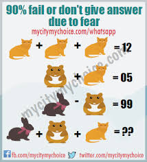 Frequently asked reasoning puzzles questions with solutions for bank exams. 90 Fail Or Don T Give Answer Due To Fear Whatsapp Puzzle Answer