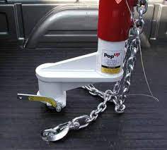 With gooseneck hitch in bed, there's more blind spots, with gooseneck on safety hitch, you can use the trucks rear view mirror to see the blind spots. B W Turnover Ball Gooseneck And 5th Wheel Hitch