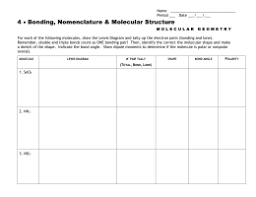 Log into collisions and navigate to the covalent bonding game. 27 Molecular Geometry Practice Worksheet With Answers Worksheet Resource Plans