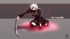 Over 40,000+ cool wallpapers to choose from. 581794 1920x1080 Black Dress Sword White Hair Katana Smile Headband Short Hair Girl Nier Automata Thigh Highs Yorha No 2 Type B Glove Blindfold Dress Weapon Wallpaper Png Mocah Hd Wallpapers