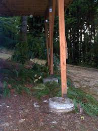 Surface mounted posts 6 ft. Failing Deck Post Footing Fine Homebuilding