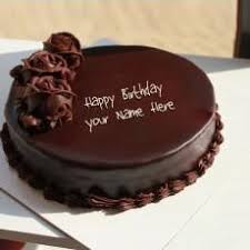 Happy Birthday Cake With Name Edit Online Free Chocolate Cake For Birthday Design Your Own Names Happy Birthday Chocolate Cake Chocolate Cake Images Chocolate Cake With Name