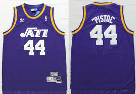 Shop utah jazz jerseys in official swingman and jazz city edition styles at fansedge. Cheap Nba Utah Jazz 44 Pistol Pete New Rev30 Swingman Maravich Throwback Purple Jersey For Sale