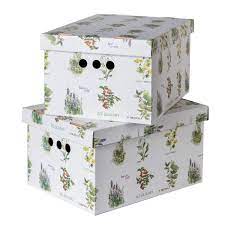 5 out of 5 stars. Pack Of 2 Decorative Storage Boxes With Lids Home Office Bedroom Wardrobe Box Organiser Archive Box With Lid Bankers Box Multi Use General Storage Archive Box With Lid Stylish Set Large Herbs Buy