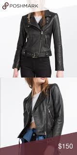 Sold Zara Trf Real Leather Biker Jacket Clothes Design Fashion Zara