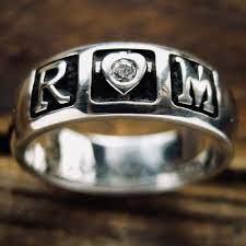 Why should you fall into so deep an o? Diamond Romeo Juliet Wedding Ring In Sterling Silver With Etsy
