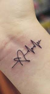 The tattoo looks quite similar to the wavy lines that get formed as the heart beats. Tattoo Ideas Wrist Heartbeat 22 Ideas Simple Wrist Tattoos Tattoo Designs Wrist Tiny Tattoos