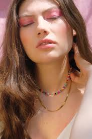 Beaded Rainbow Necklace, Colorful Layering Necklace, Gay Pride Necklace,  Multicolor Beaded Necklace, Rainbow Choker, Colorful Necklace